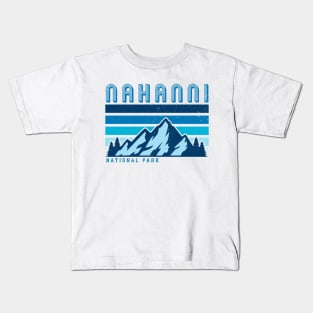 Nahanni national park retro vintage Kids T-Shirt